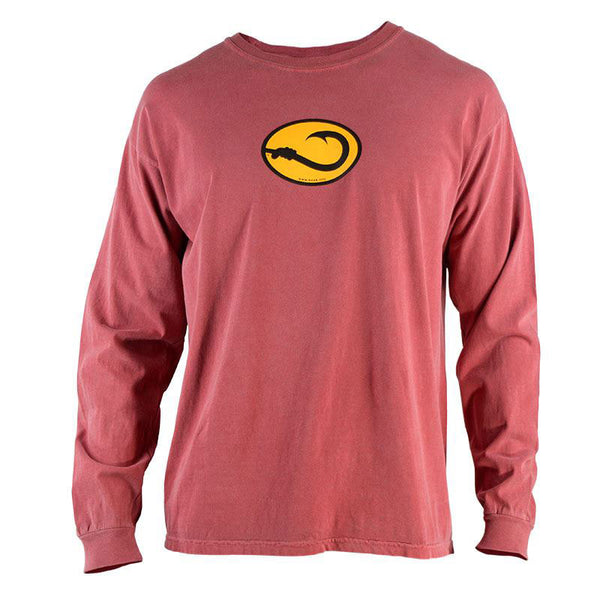 red Anglers Pride long sleeve fishing tee shirt by  Hook Life