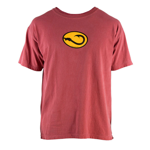 Anglers Pride red short sleeve fishing tee shirt by Hook Life